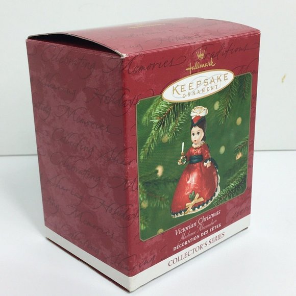Hallmark Keepsake Ornament Victorian Christmas Madame Alexander Red 2001 Vintage - Picture 11 of 12